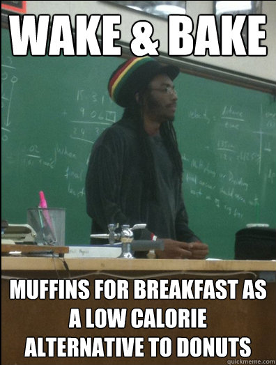 Wake & Bake Muffins for breakfast as a low calorie alternative to donuts  Rasta Science Teacher