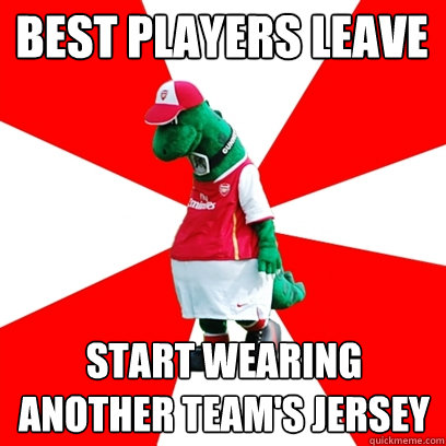 best players leave start wearing another team's jersey  GUNNERSAURUS