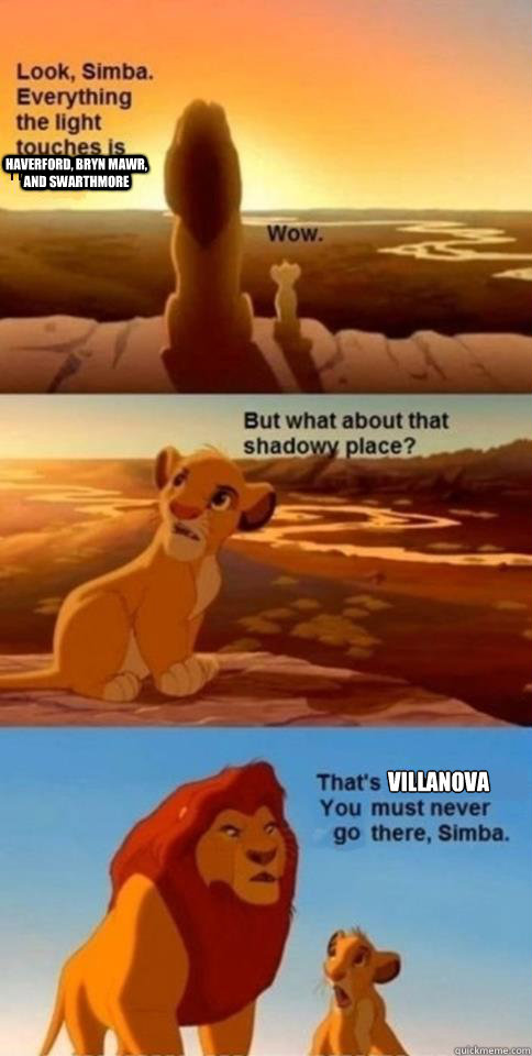 Haverford, Bryn Mawr, and Swarthmore Villanova  Everything the Light Touches