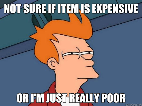 Not sure if item is expensive or I'm just really poor  Futurama Fry