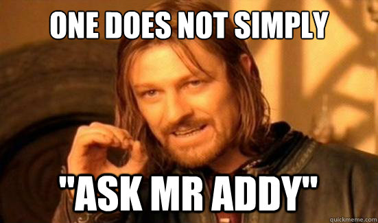 One Does Not Simply 