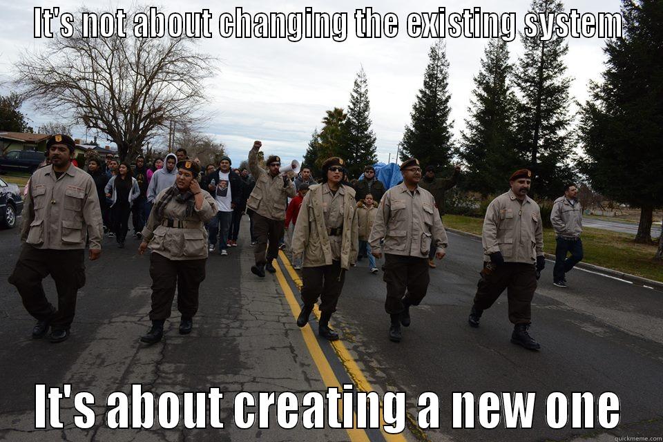 Brown Berets - IT'S NOT ABOUT CHANGING THE EXISTING SYSTEM IT'S ABOUT CREATING A NEW ONE Misc