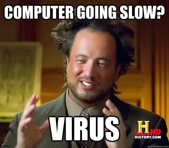 Computer going slow? Virus - Computer going slow? Virus  Ancient Aliens