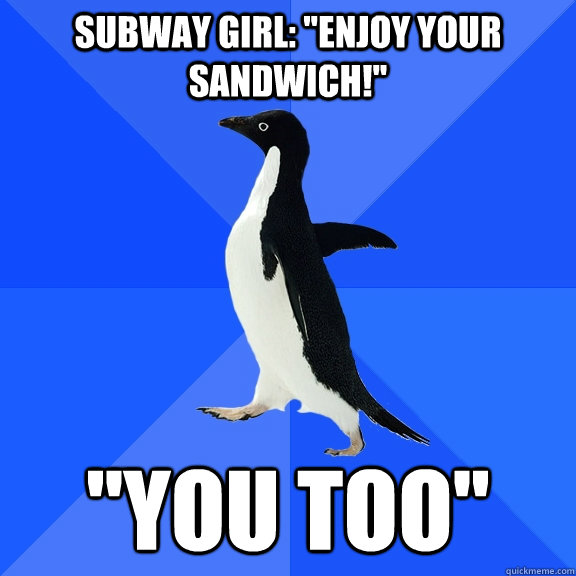 Subway girl: 