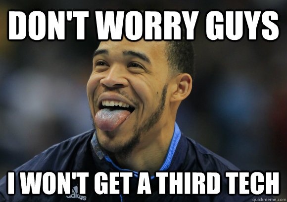 don't worry guys I won't get a third tech  JaVale McGee