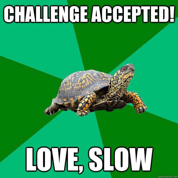 CHALLENGE ACCEPTED! love, SLOW  Torrenting Turtle