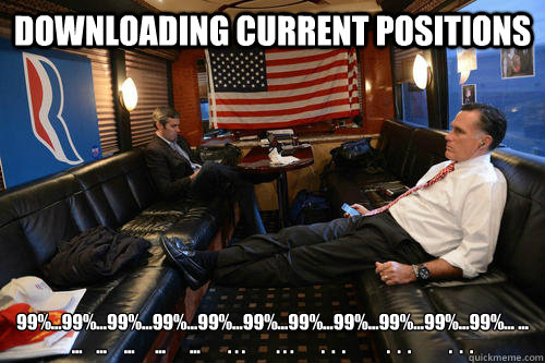 Downloading current positions 99%...99%...99%...99%...99%...99%...99%...99%...99%...99%...99%... ...   ...    ...     ...      ...       ...        . . .         . . .        .  .  .            .  .  .           .  .  .  Sudden Realization Romney