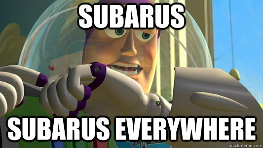 subarus subarus Everywhere  Buzz Lightyear