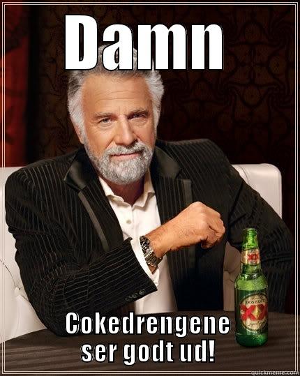 DAMN COKEDRENGENE SER GODT UD! The Most Interesting Man In The World