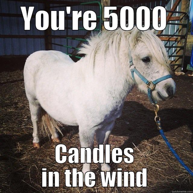 YOU'RE 5000 CANDLES IN THE WIND Misc