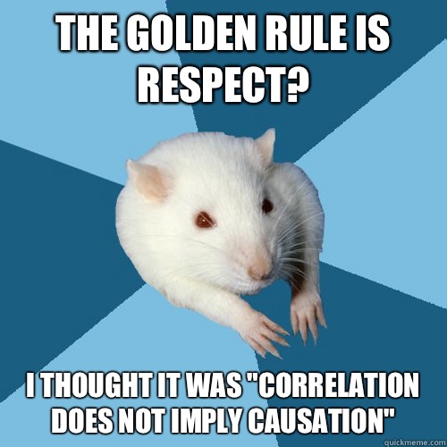 The golden rule is respect?  I thought it was 