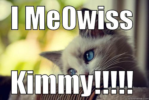 So sad....  sad.  So terribly sad... - I ME0WISS KIMMY!!!!! First World Problems Cat