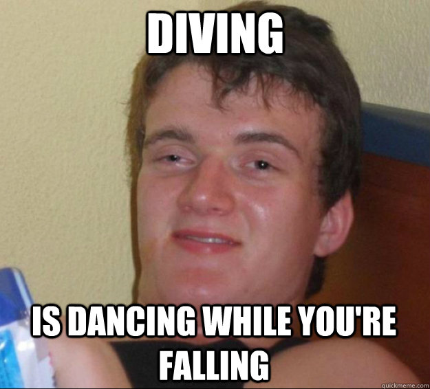 Diving Is dancing while you're falling  10 Guy