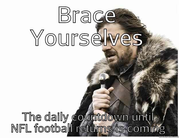 BRACE YOURSELVES THE DAILY COUNTDOWN UNTIL NFL FOOTBALL RETURNS IS COMING Imminent Ned