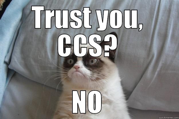 TRUST YOU, CCS? NO Grumpy Cat