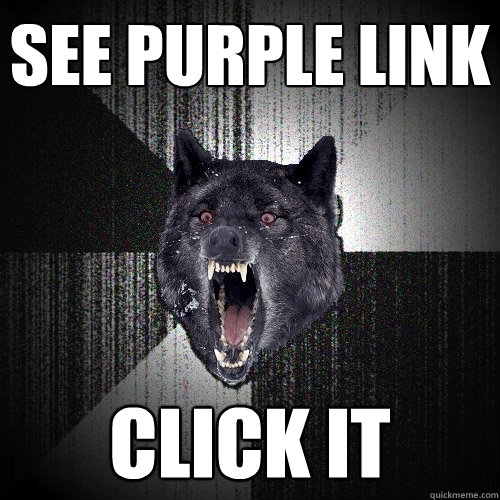 see purple link click it  Insanity Wolf