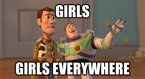 girls girls everywhere  Toy Story Everywhere