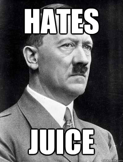 hates juice  