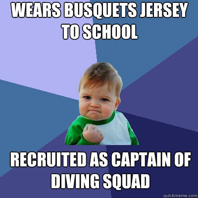 Wears busquets jersey to school recruited as captain of diving squad  Success Baby