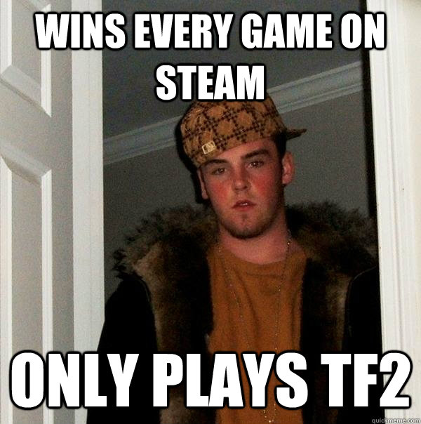 Wins every game on Steam Only plays TF2  Scumbag Steve