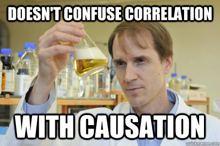 Doesn't confuse correlation with causation - Doesn't confuse correlation with causation  Good Guy Scientist