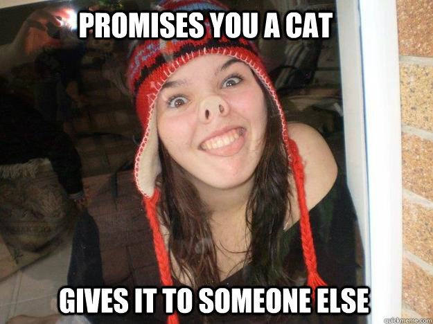 Promises you a cat gives it to someone else - Promises you a cat gives it to someone else  Word Spammer Tiahne