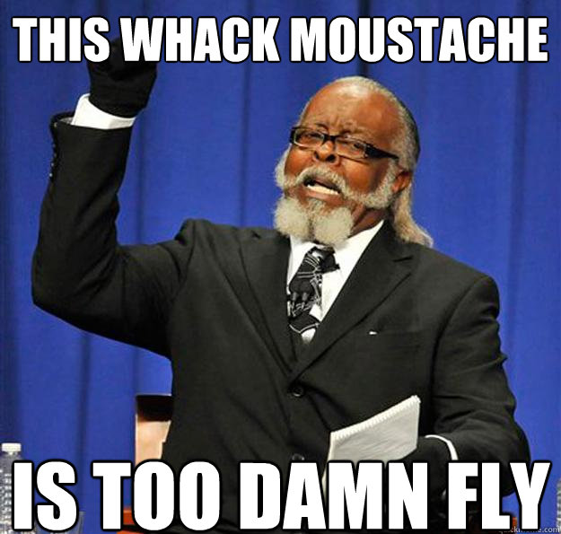 This whack moustache Is too damn fly  Jimmy McMillan