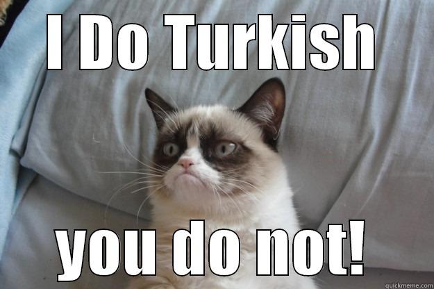 I DO TURKISH YOU DO NOT! Grumpy Cat