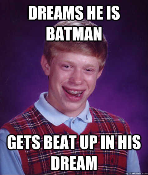 Dreams he is batman Gets beat up in his dream - Dreams he is batman Gets beat up in his dream  BLB car