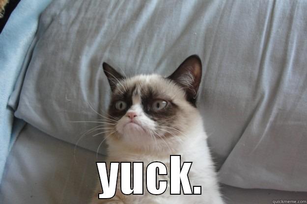  YUCK. Grumpy Cat