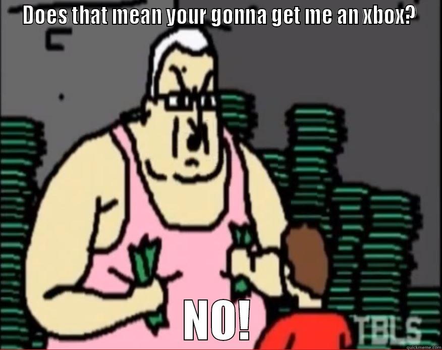 DOES THAT MEAN YOUR GONNA GET ME AN XBOX? NO! Misc