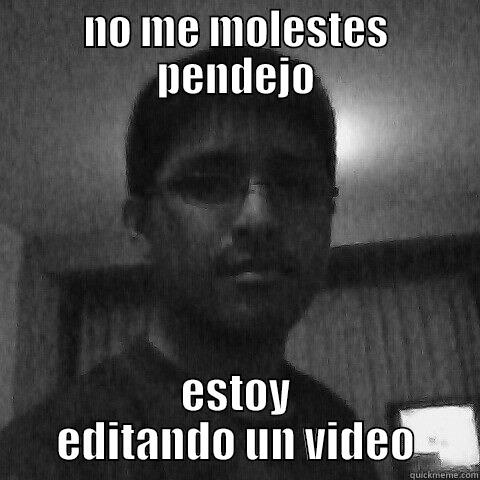 NO ME MOLESTES PENDEJO ESTOY EDITANDO UN VIDEO Misc