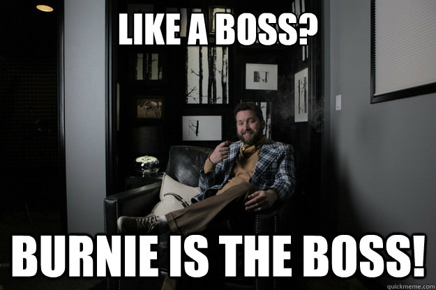 Like a Boss? Burnie is the Boss!  benevolent bro burnie