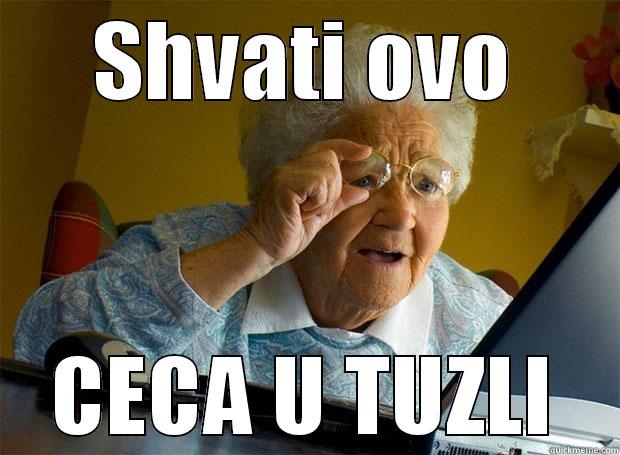 SHVATI OVO CECA U TUZLI Grandma finds the Internet