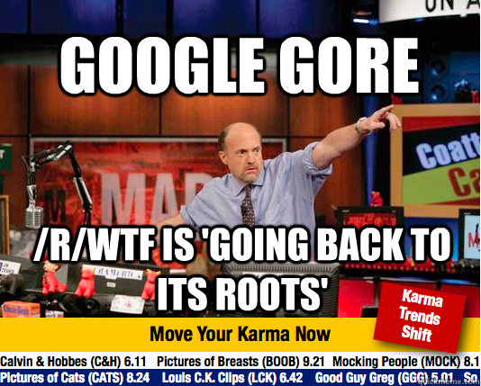 google Gore /r/wtf is 'going back to its roots'  Mad Karma with Jim Cramer