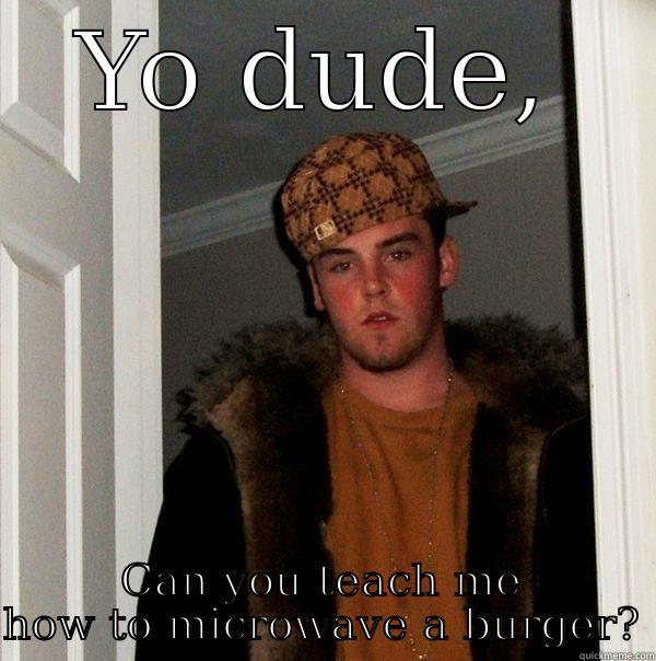 YO DUDE, CAN YOU TEACH ME HOW TO MICROWAVE A BURGER? Scumbag Steve