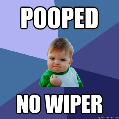 pooped no wiper - pooped no wiper  Success Kid