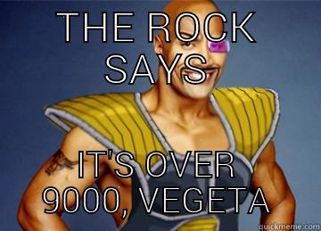 Nappa Says  - THE ROCK SAYS IT'S OVER 9000, VEGETA Misc