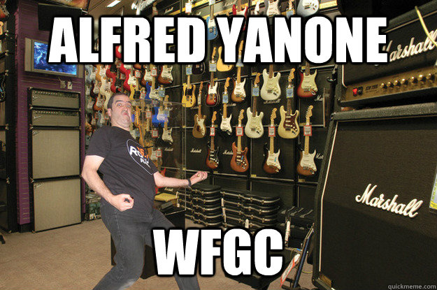 Alfred Yanone WFGC - Alfred Yanone WFGC  Guitar Center meme