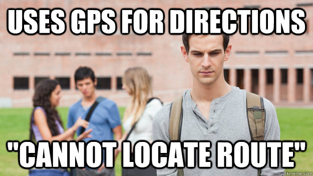 Uses GPS for directions 