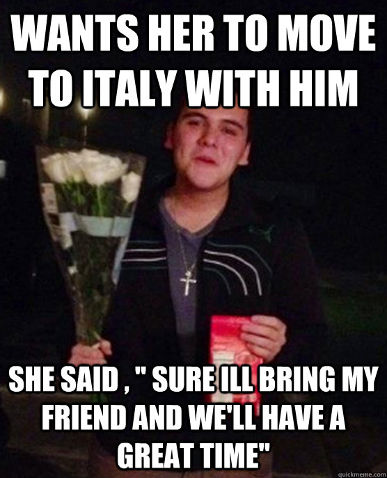 wants her to move to italy with him she said , 