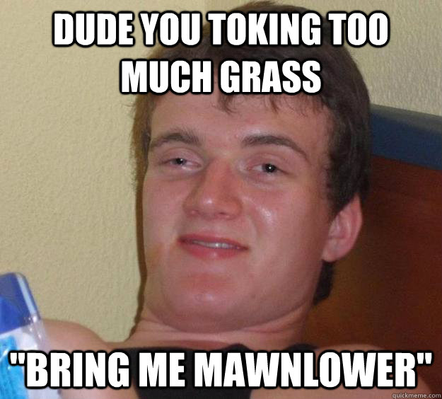 dude you toking too much grass 