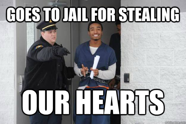 GOES TO JAIL FOR STEALING OUR HEARTS - GOES TO JAIL FOR STEALING OUR HEARTS  Ridiculously Photogenic Prisoner