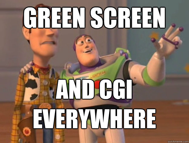 Green screen And CGI Everywhere  Buzz Lightyear