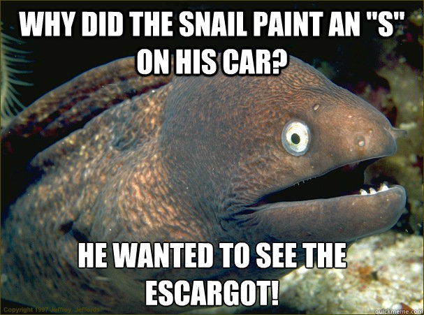 Why did the snail paint an 