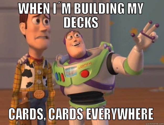 Making a Magic the Gathering 100 cards deck - WHEN I´M BUILDING MY DECKS CARDS, CARDS EVERYWHERE Toy Story