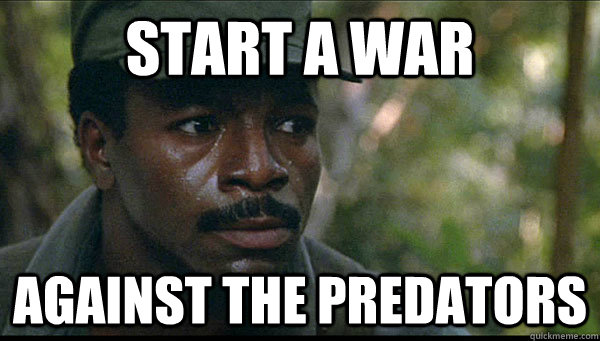 start a war against the predators  George Kony Dillon