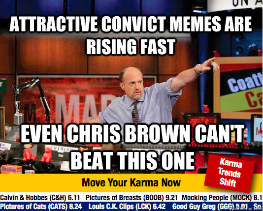 Attractive Convict memes are rising fast Even Chris Brown can't beat this one  