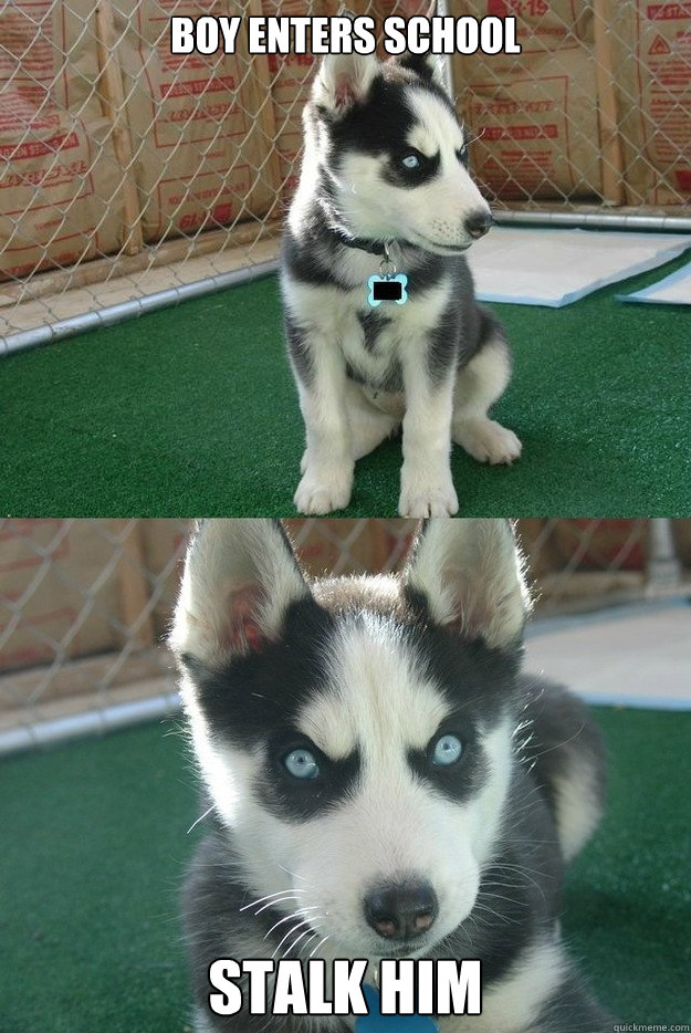 Boy Enters School STALK HIM  Insanity puppy