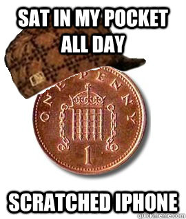 Sat in my pocket all day scratched iphone  